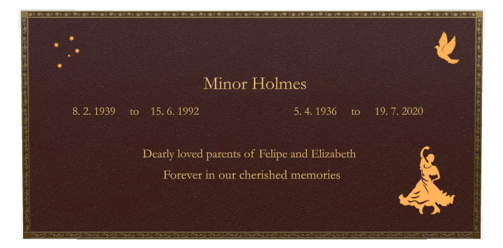 Biblical Memorial Bronze Plaque design preview