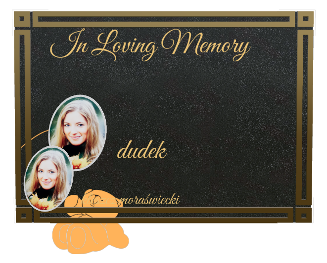 In Loving Memory Bronze Plaque design preview