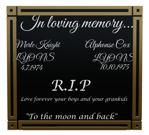 Rest In Peace Traditional Engraved Plaque design preview