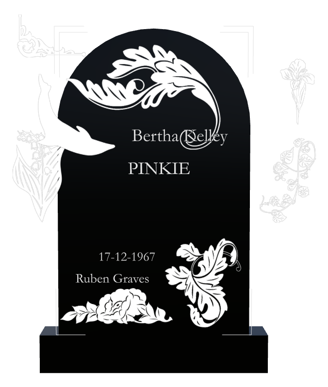 In Loving Memory Traditional Engraved Headstone design preview