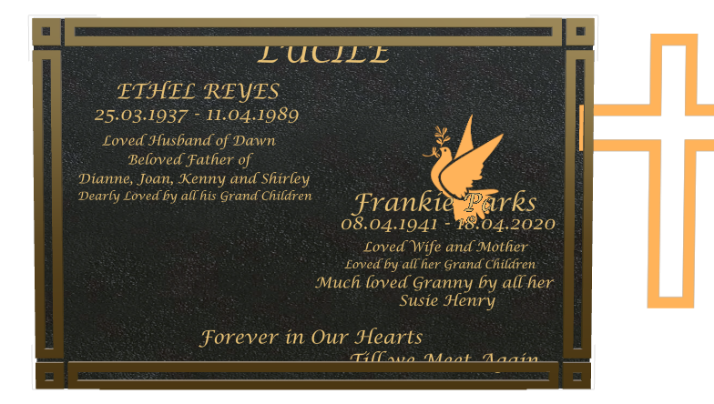 Mother Memorial Bronze Plaque design preview