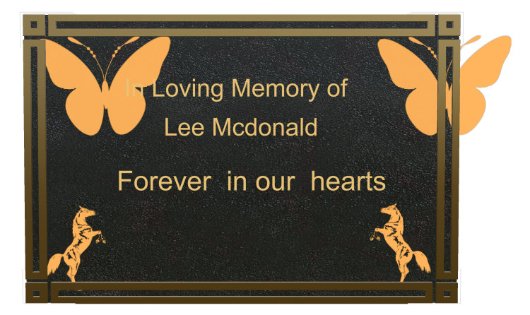 In Loving Memory Bronze Plaque design preview