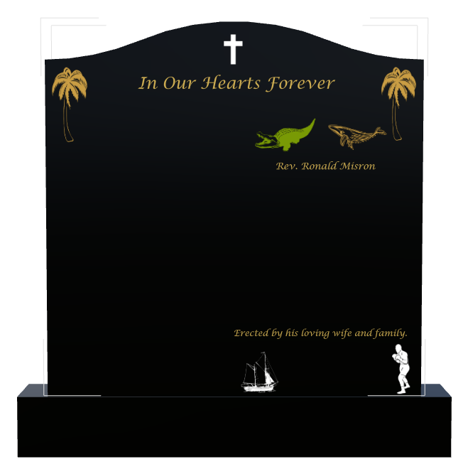 Wife Memorial Traditional Engraved Headstone design preview
