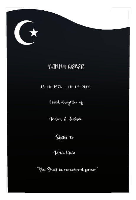 Biblical Memorial Traditional Engraved Headstone design preview