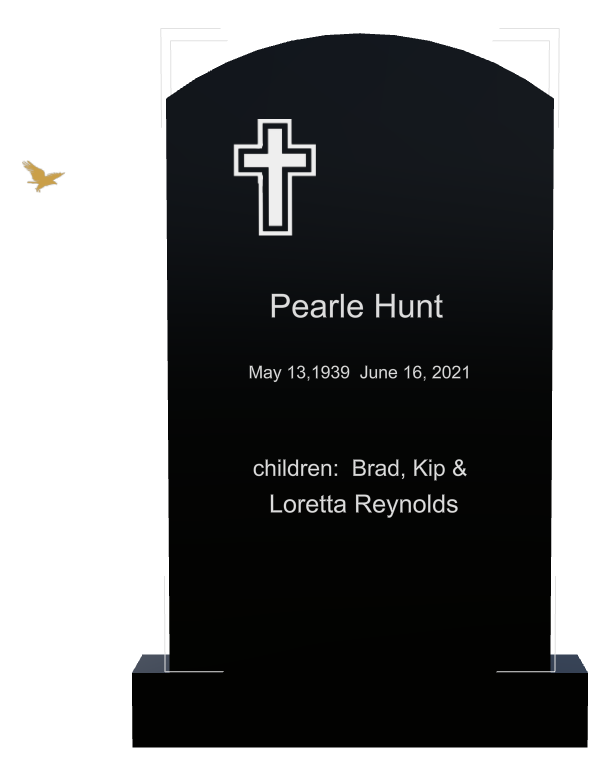 Religious Memorial Traditional Engraved Headstone design preview