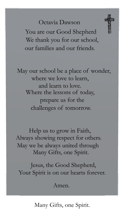 Religious Memorial Stainless Steel Plaque design preview