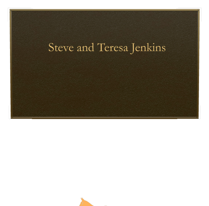 Pet Memorial Bronze Plaque design preview