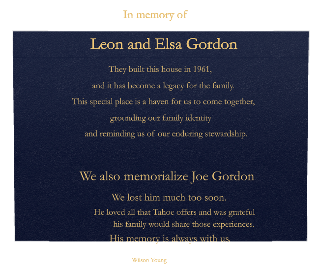 In Loving Memory Bronze Plaque design preview