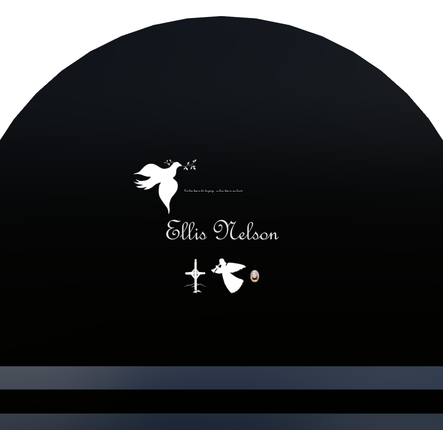 Son Memorial Laser-Etched Black Granite Monument design preview