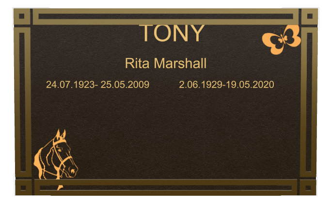 Memorial Bronze Plaque design preview