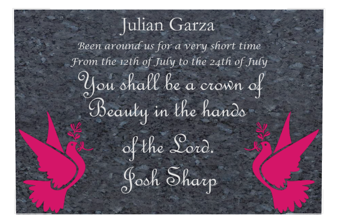 Religious Memorial Traditional Engraved Plaque design preview