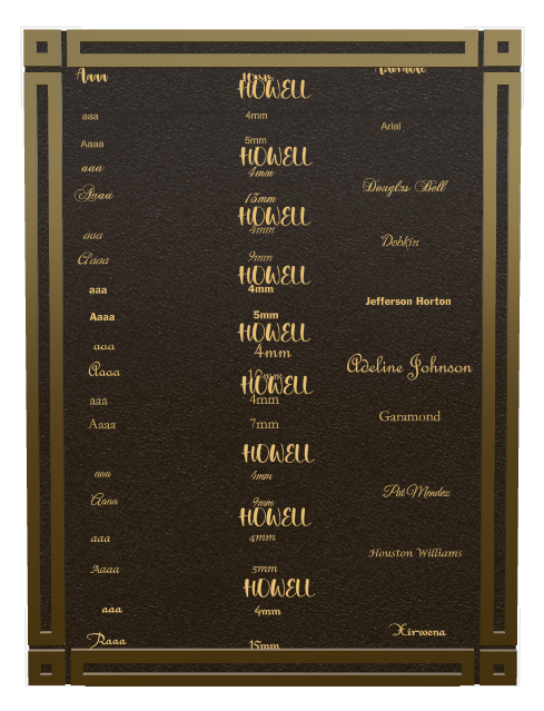 Memorial Bronze Plaque design preview