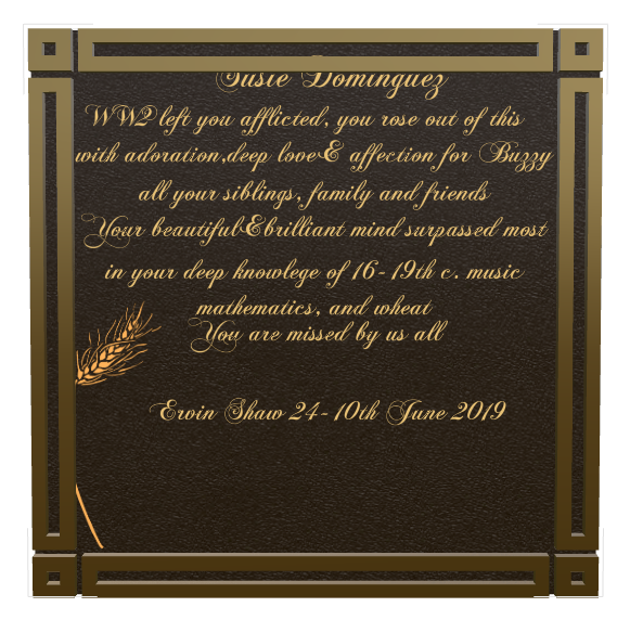 Music Memorial Bronze Plaque design preview