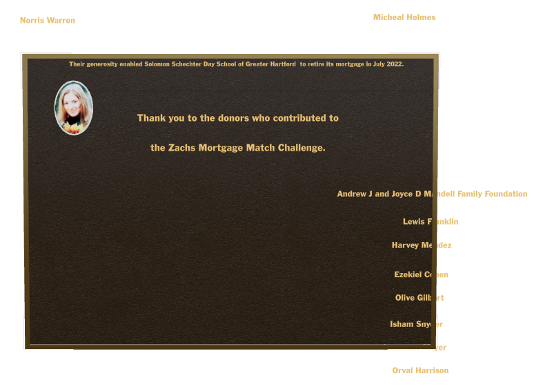 Memorial Bronze Plaque design preview
