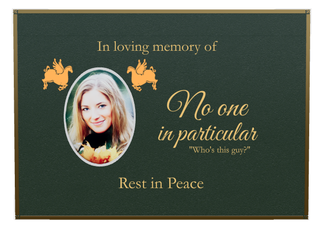 In Loving Memory Bronze Plaque design preview