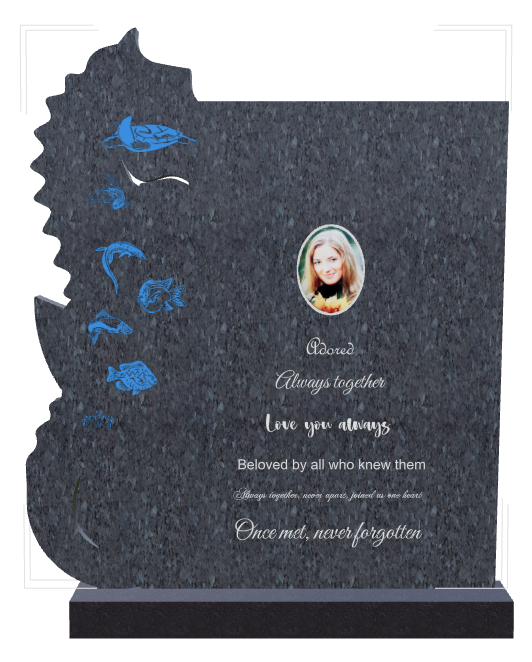 In Loving Memory Traditional Engraved Headstone design preview