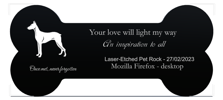 Pet Memorial Pets Headstone design preview