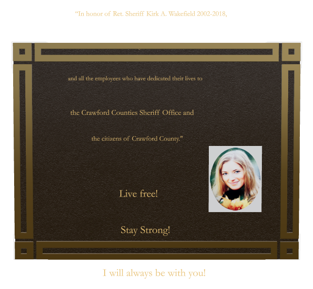Dedication Bronze Plaque design preview