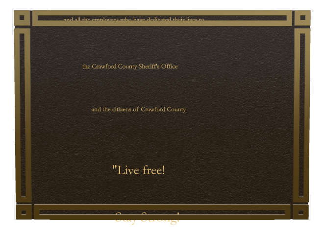 Dedication Bronze Plaque design preview