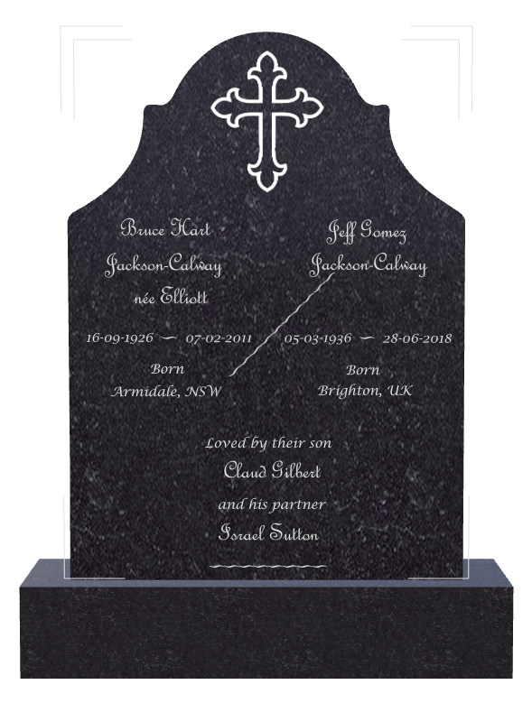 Son Memorial Traditional Engraved Headstone design preview