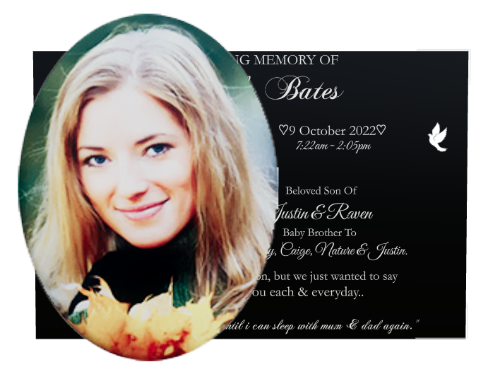 Mother Memorial Laser-Etched Colour Plaque design preview