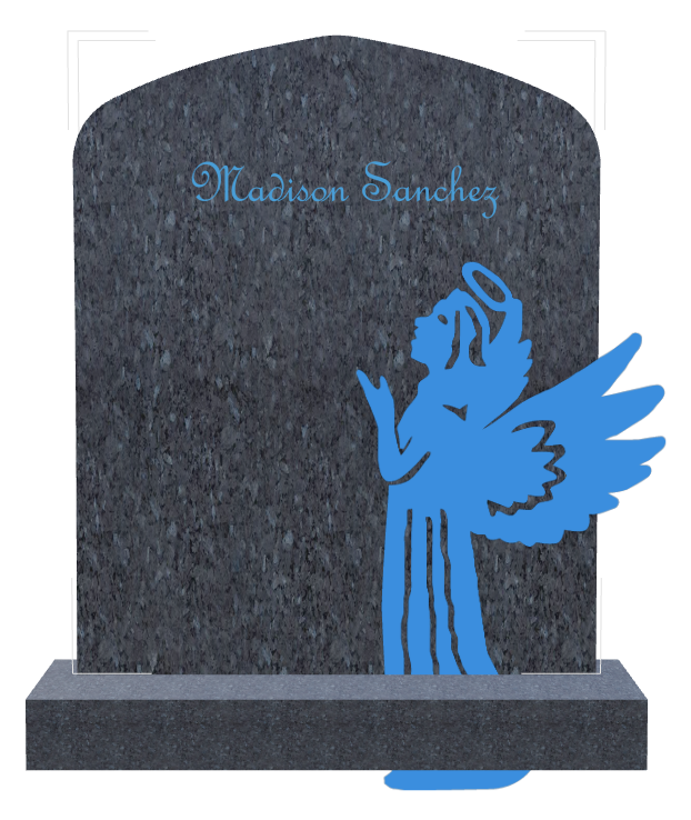Religious Memorial Traditional Engraved Headstone design preview