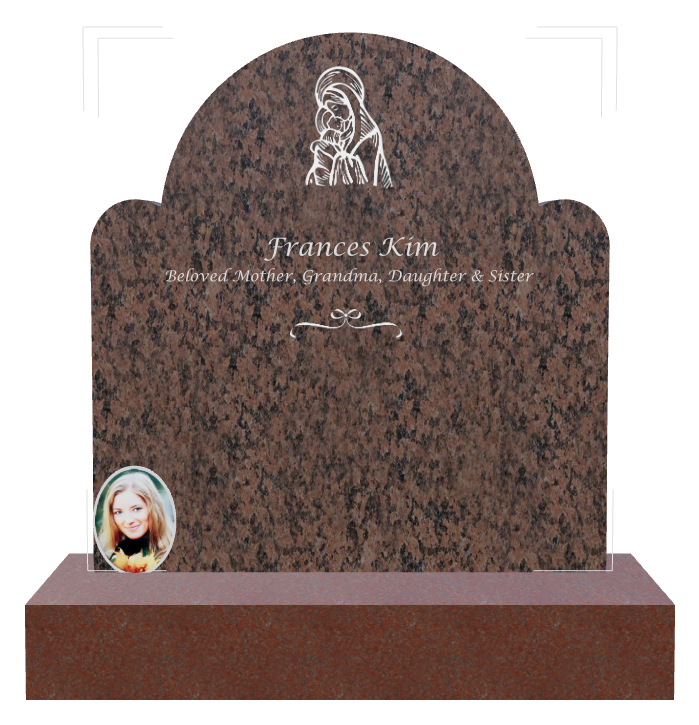 Mother Memorial Traditional Engraved Headstone design preview