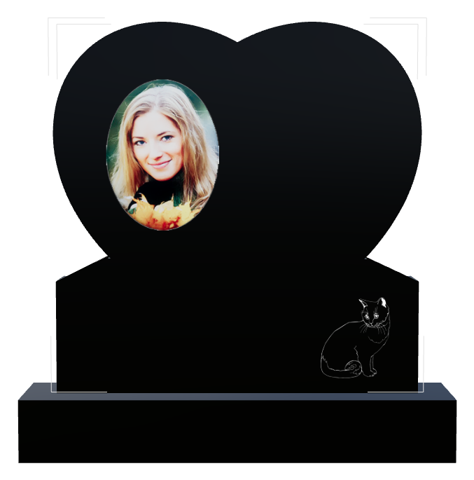 Mother Memorial Laser-Etched Black Granite Headstone design preview