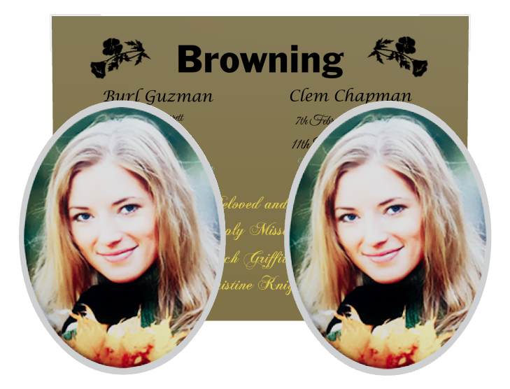 In Loving Memory Full Colour Plaque design preview