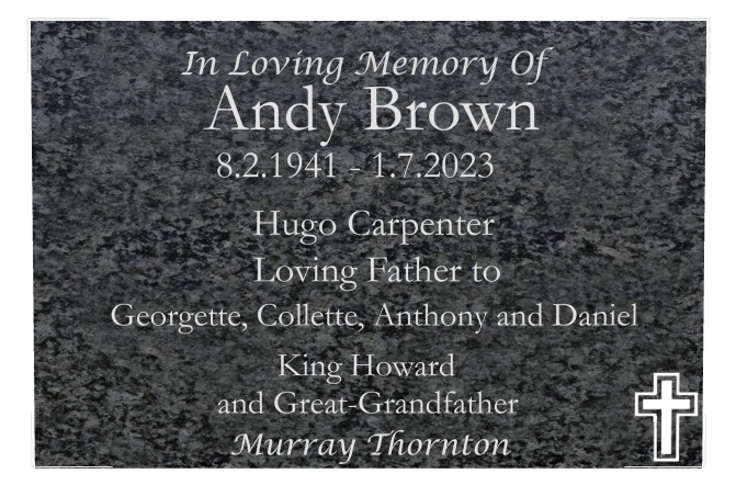 Father Memorial Traditional Engraved Plaque design preview