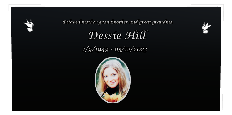Mother Memorial Laser-Etched Black Granite Headstone design preview