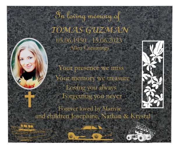 Religious Memorial Traditional Engraved Plaque design preview