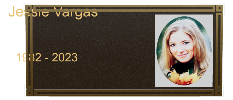 Father Memorial Bronze Plaque design preview