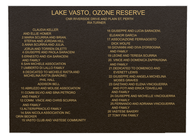 Memorial Bronze Plaque design preview