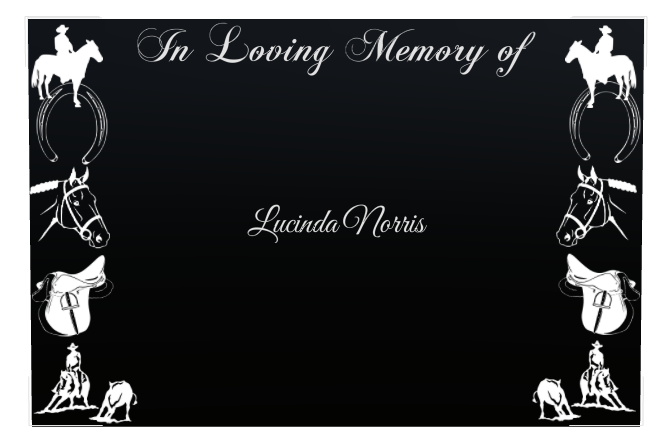 In Loving Memory Bronze Plaque design preview