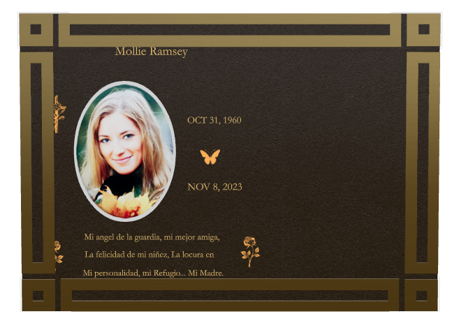 Religious Memorial Bronze Plaque design preview