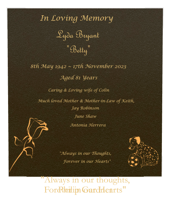 Biblical Memorial Bronze Plaque design preview