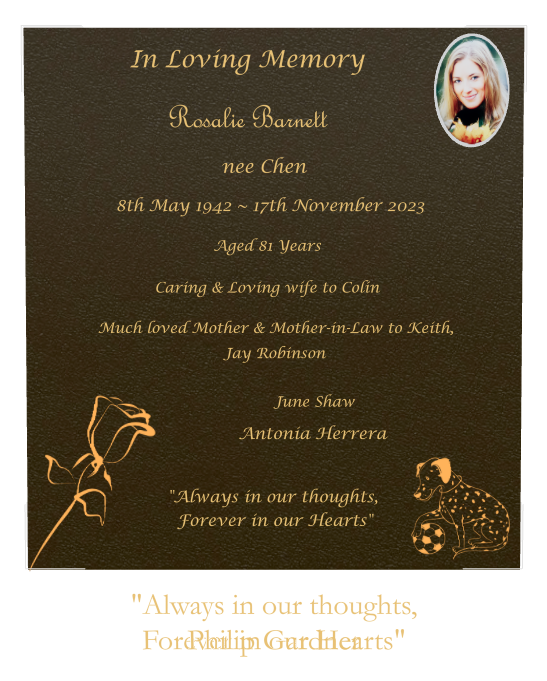 Biblical Memorial Bronze Plaque design preview