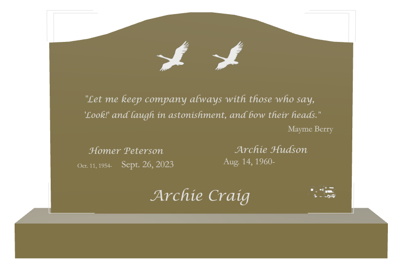 Memorial Traditional Engraved Headstone design preview