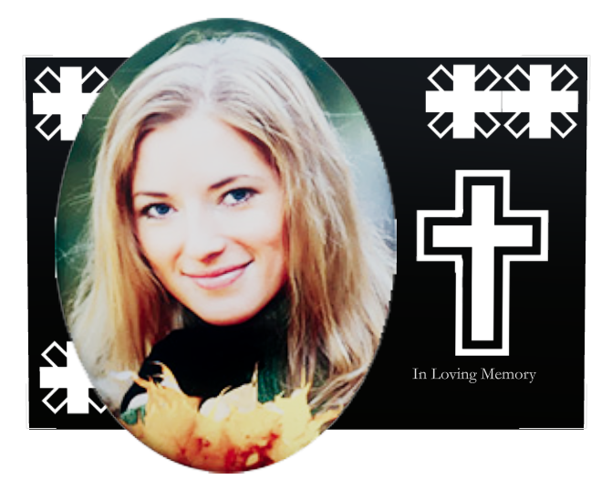 Religious Memorial Laser-Etched Colour Plaque design preview