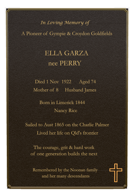 Mother Memorial Bronze Plaque design preview