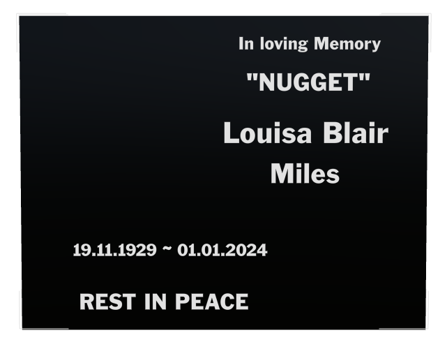 Rest In Peace Laser-Etched Colour Plaque design preview