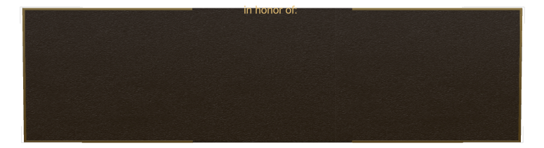 Dedication Bronze Plaque design preview