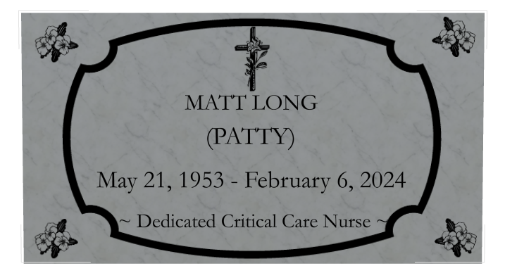 Nurse Memorial Traditional Engraved Headstone design preview