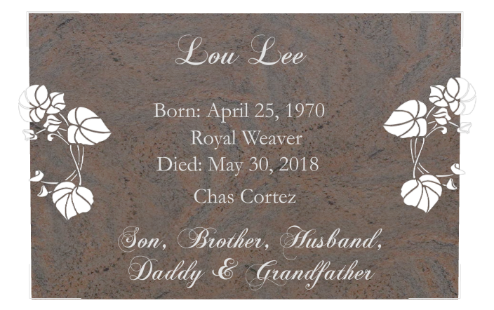 Father Memorial Traditional Engraved Plaque design preview