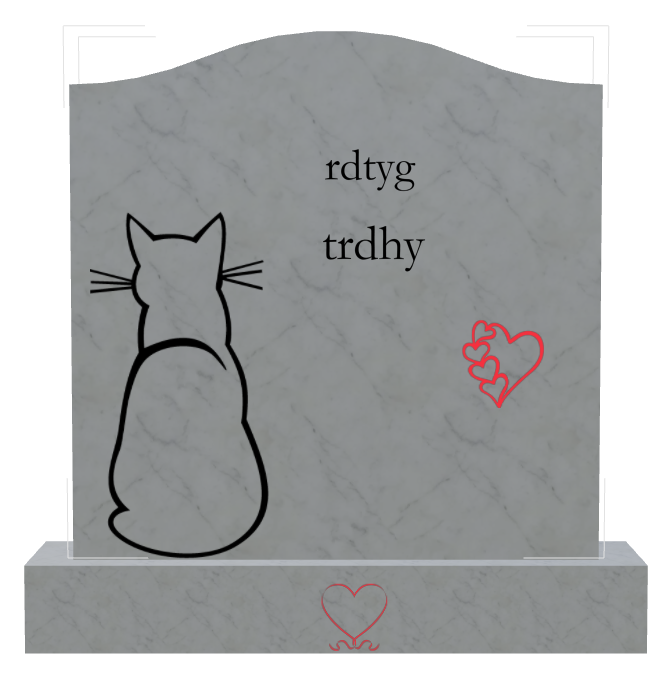 Memorial Traditional Engraved Headstone design preview