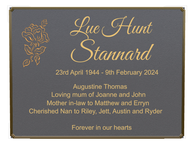 Biblical Memorial Bronze Plaque design preview