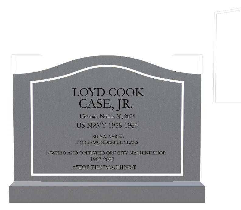 Military Veteran Traditional Engraved Headstone design preview