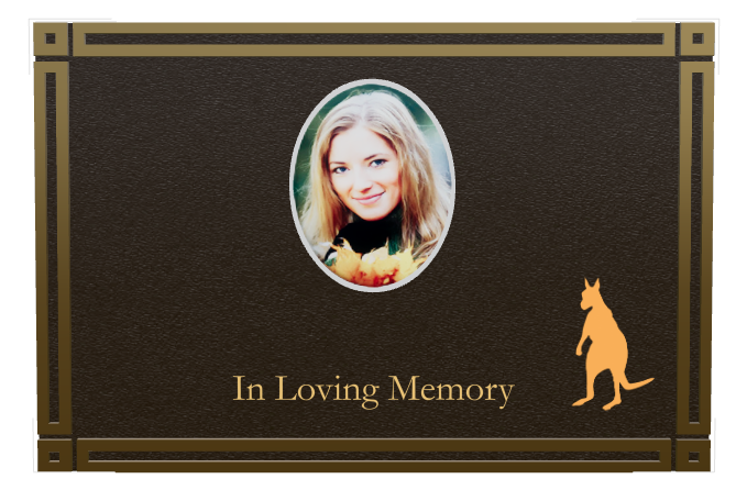 In Loving Memory Bronze Plaque design preview