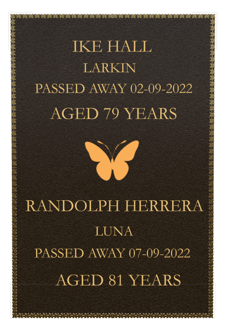 Father Memorial Bronze Plaque design preview